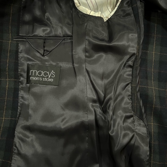 Polo Ralph Lauren Men’s Green/Blue Checkered Blazer SZ 41R - Picture 11 of 12